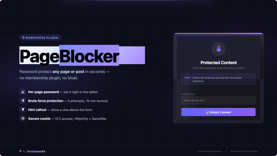 PageBlocker screenshot